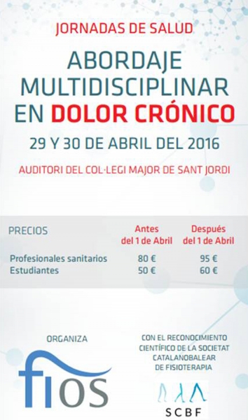 Jornadas sobre el abordaje multidisciplinar del dolor crónico