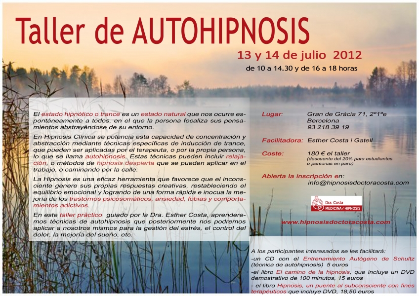 Taller para aprender autohipnosis